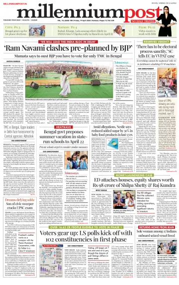 Millennium Post (Kolkata) - 19 Apr. 2024
