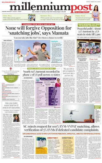 Millennium Post (Kolkata) - 27 abril 2024