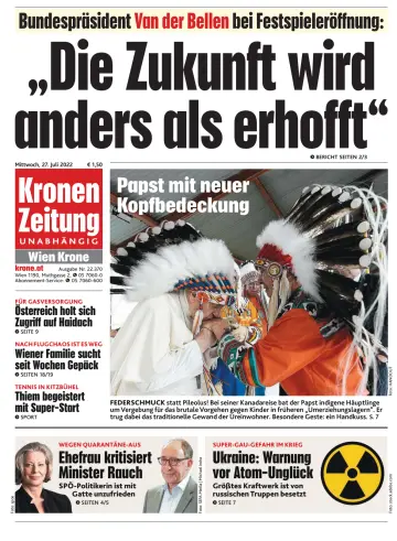 Kronen Zeitung - 27 Jul 2022