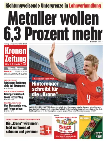 Kronen Zeitung - 5 Sep 2022