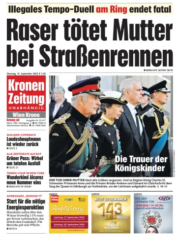 Kronen Zeitung - 13 Sep 2022