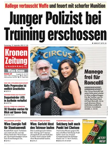 Kronen Zeitung - 15 Sep 2022