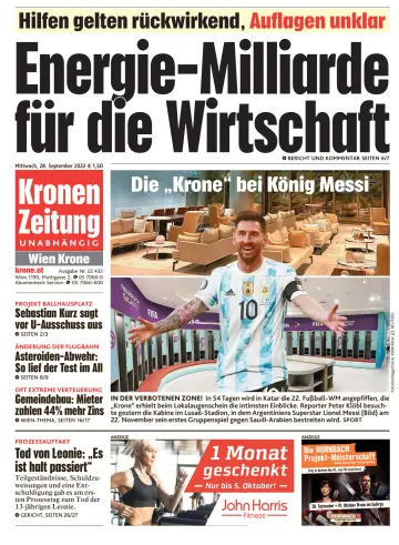 Kronen Zeitung - 28 Sep 2022