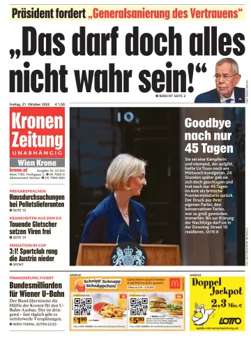 Kronen Zeitung - 21 Oct 2022