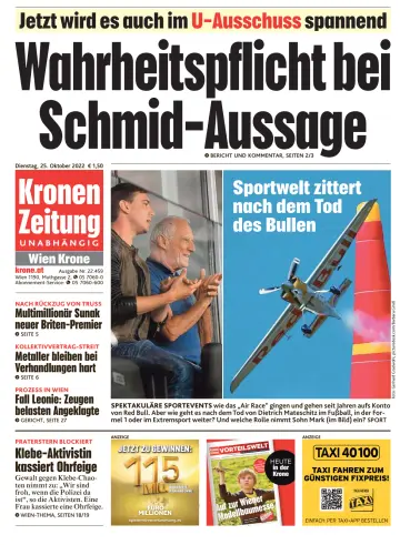 Kronen Zeitung - 25 Oct 2022