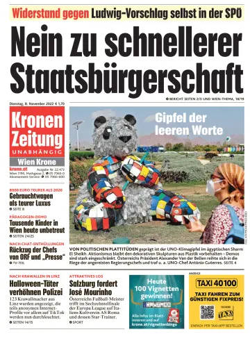 Kronen Zeitung - 8 Nov 2022