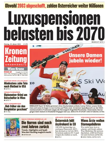 Kronen Zeitung - 23 Jan 2023