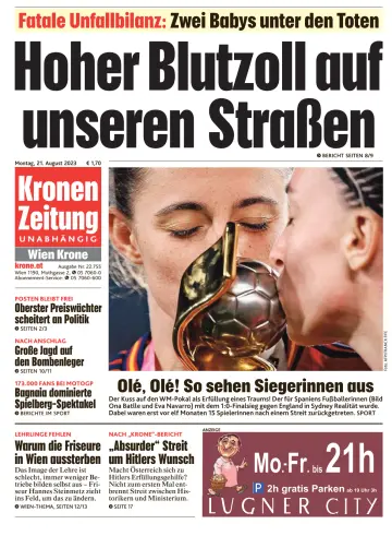 Kronen Zeitung - 21 Aug 2023