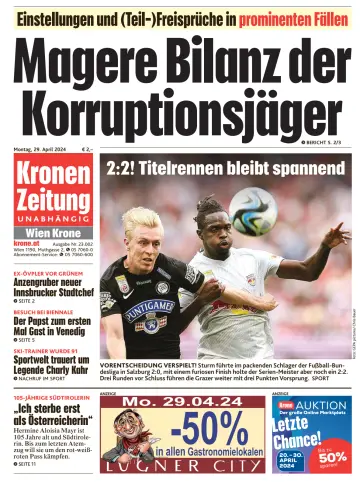 Kronen Zeitung - 29 abril 2024