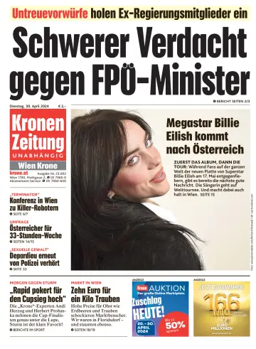 Kronen Zeitung - 30 abril 2024