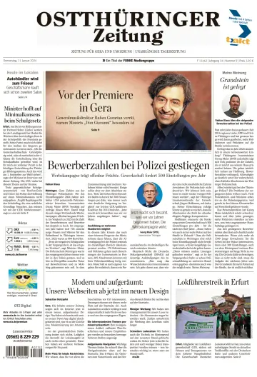 Ostthüringer Zeitung (Gera) - 11 Jan 2024