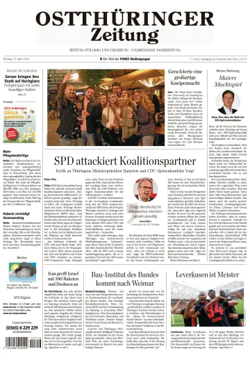 Ostthüringer Zeitung (Gera) - 15 Aib 2024