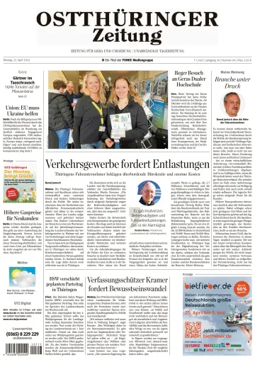 Ostthüringer Zeitung (Gera) - 22 4月 2024