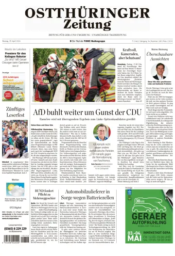 Ostthüringer Zeitung (Gera) - 29 Apr 2024