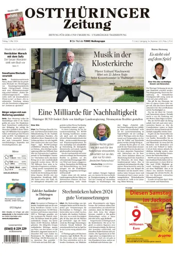 Ostthüringer Zeitung (Gera) - 03 五月 2024