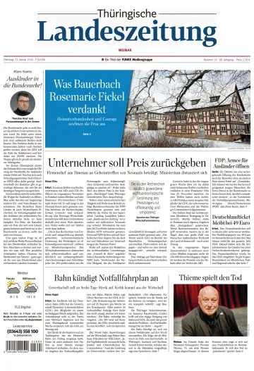Thüringische Landeszeitung (Weimar) - 23 Jan 2024
