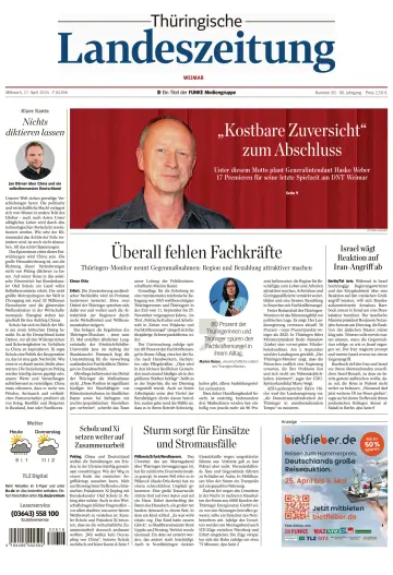 Thüringische Landeszeitung (Weimar) - 17 Nis 2024