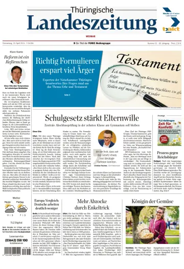 Thüringische Landeszeitung (Weimar) - 18 四月 2024