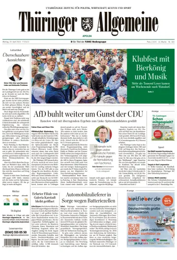 Thüringer Allgemeine (Apolda) - 29 4月 2024