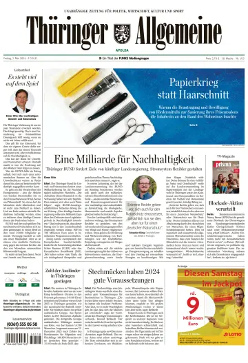 Thüringer Allgemeine (Apolda) - 3 May 2024