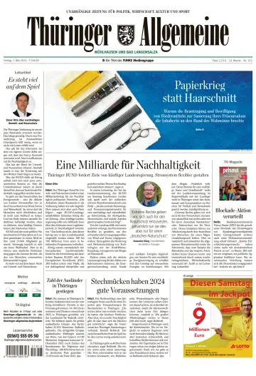 Thüringer Allgemeine (Mühlhausen) - 3 May 2024