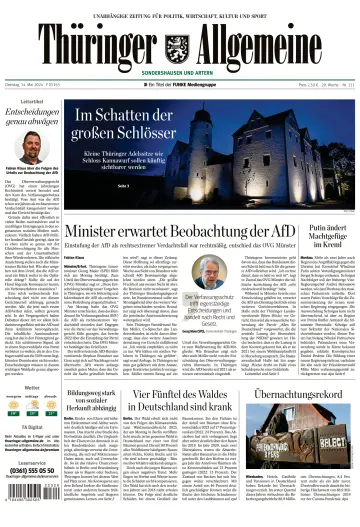 Thüringer Allgemeine (Sondershausen) - 14 май 2024