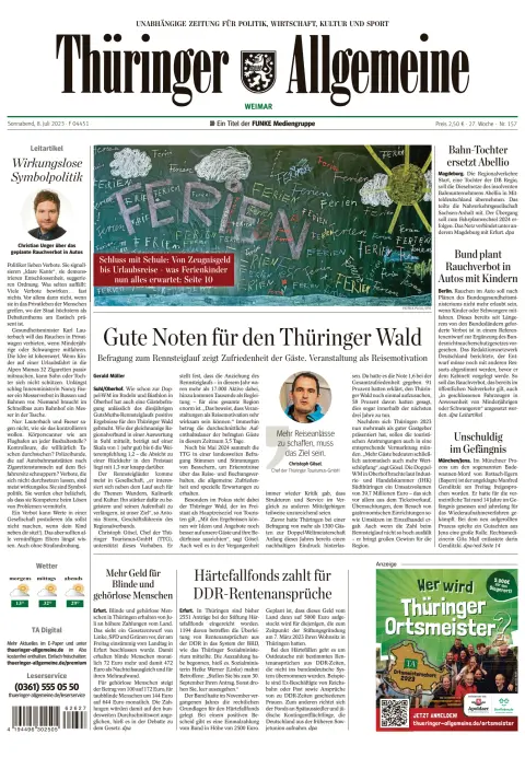 Thüringer Allgemeine Weimar Subscriptions Pressreader