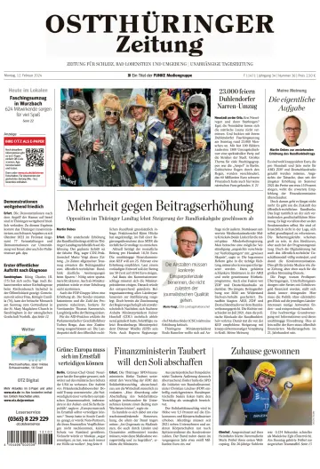 Ostthüringer Zeitung (Bad Lobenstein) - 12 Feb 2024