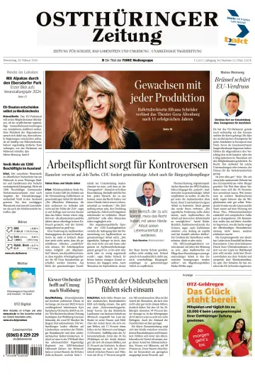 Ostthüringer Zeitung (Bad Lobenstein) - 29 Feb 2024
