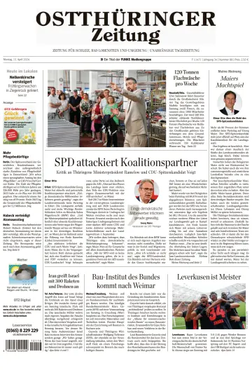 Ostthüringer Zeitung (Bad Lobenstein) - 15 Apr 2024