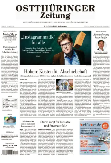 Ostthüringer Zeitung (Bad Lobenstein) - 17 апр. 2024