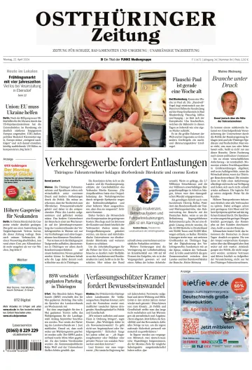 Ostthüringer Zeitung (Bad Lobenstein) - 22 апр. 2024