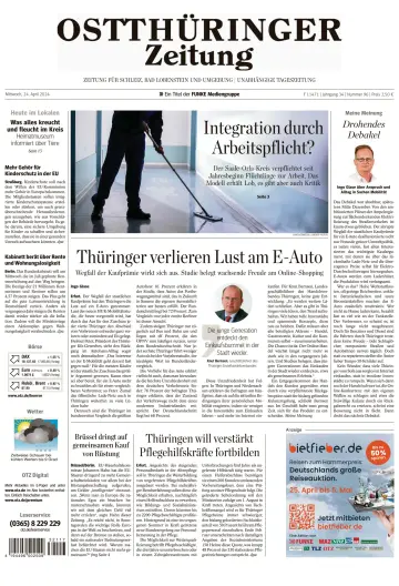 Ostthüringer Zeitung (Bad Lobenstein) - 24 Apr 2024