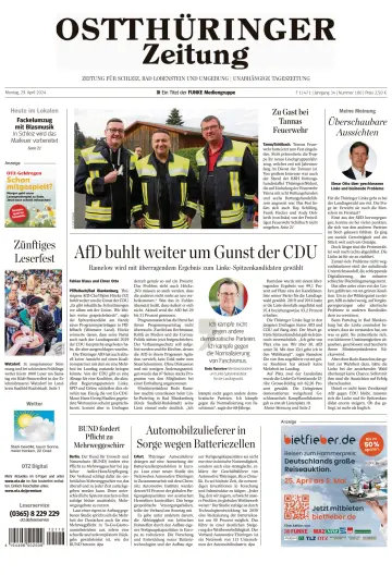 Ostthüringer Zeitung (Bad Lobenstein) - 29 abril 2024