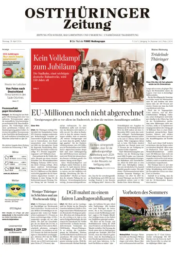 Ostthüringer Zeitung (Bad Lobenstein) - 30 Nis 2024