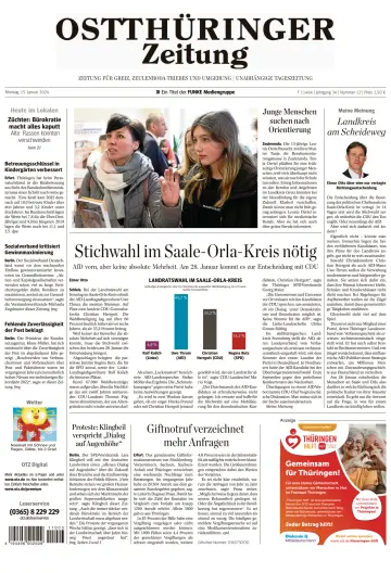 Ostthüringer Zeitung (Greiz) - 15 Jan 2024