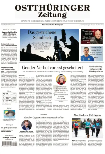 Ostthüringer Zeitung (Greiz) - 3 Feb 2024