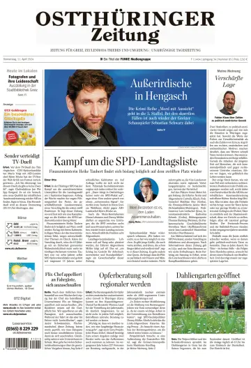 Ostthüringer Zeitung (Greiz) - 11 апр. 2024