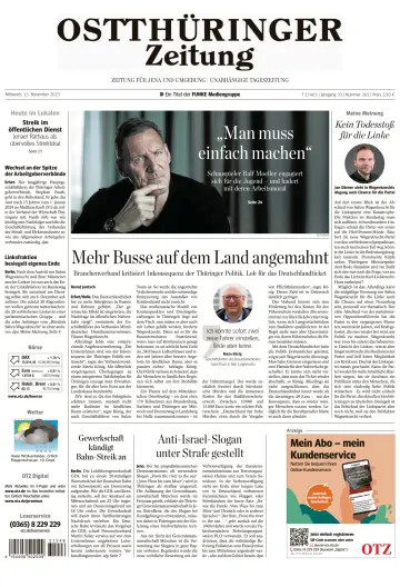 Ostthüringer Zeitung (Jena) - 15 Nov 2023
