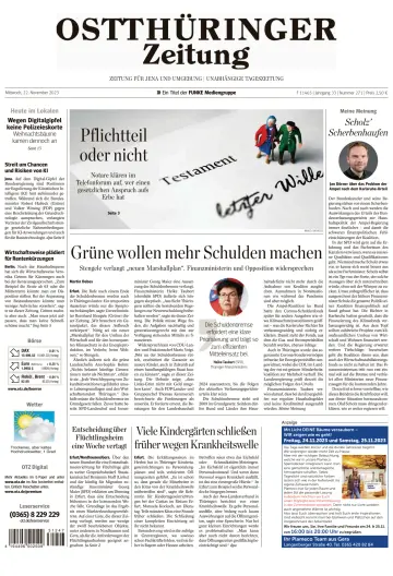 Ostthüringer Zeitung (Jena) - 22 Nov 2023