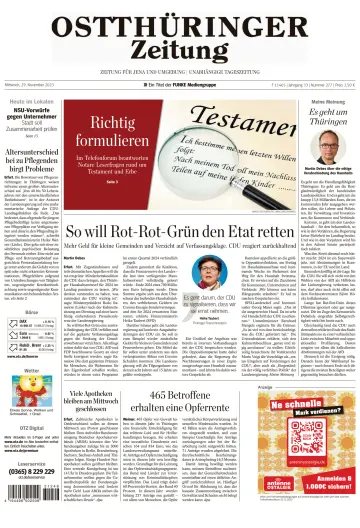 Ostthüringer Zeitung (Jena) - 29 Nov 2023