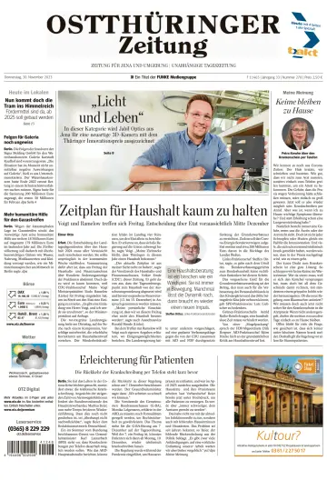 Ostthüringer Zeitung (Jena) - 30 Nov 2023