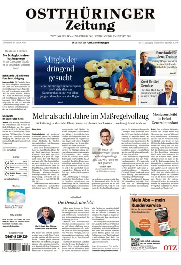 Ostthüringer Zeitung (Jena) - 27 Jan 2024