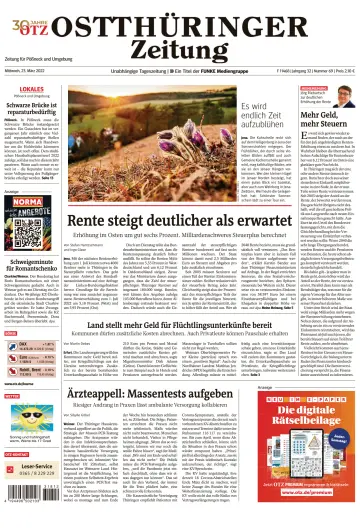 Ostthüringer Zeitung (Pößneck) - 23 Mar 2022