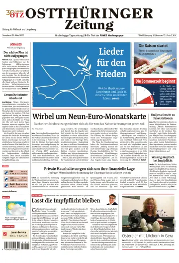 Ostthüringer Zeitung (Pößneck) - 26 Mar 2022