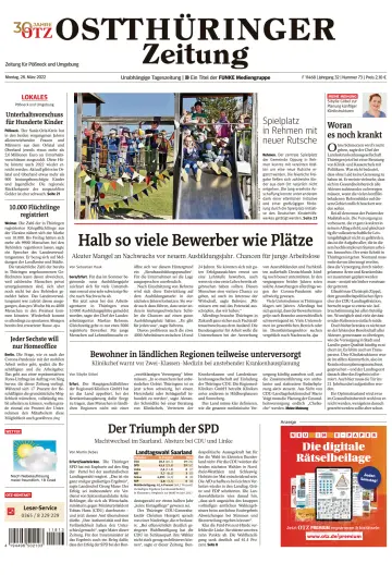 Ostthüringer Zeitung (Pößneck) - 28 Mar 2022