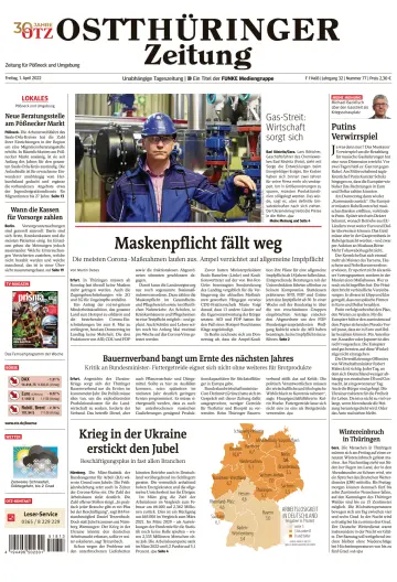 Ostthüringer Zeitung (Pößneck) - 1 Apr 2022