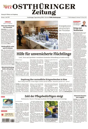 Ostthüringer Zeitung (Pößneck) - 4 Apr 2022