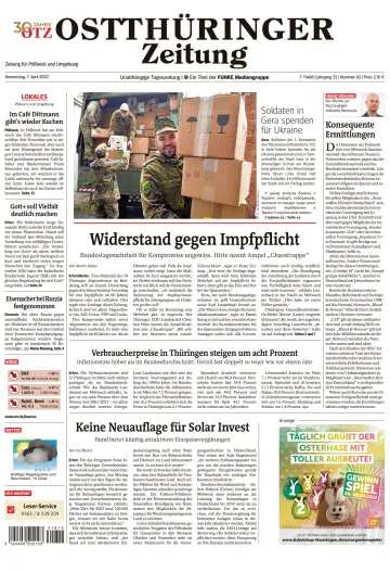 Ostthüringer Zeitung (Pößneck) - 7 Apr 2022