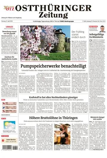 Ostthüringer Zeitung (Pößneck) - 12 Apr 2022